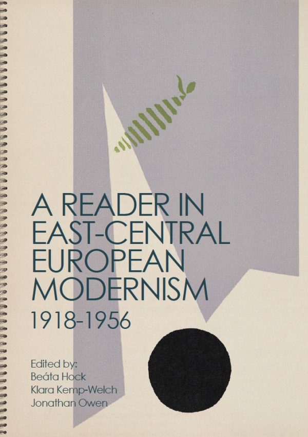 book cover with a black dot on an abstract white and violet background