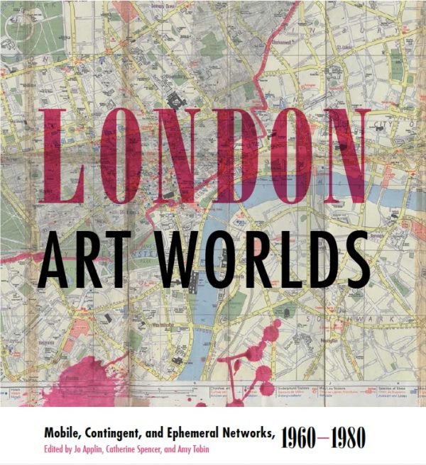 Cover of London Art Worlds book with map