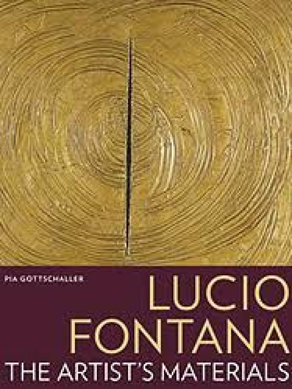 Lucio fontana's cut on a golden canvas