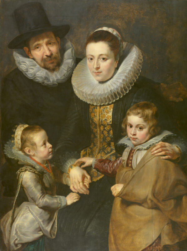 portrait painting of family by Rubens