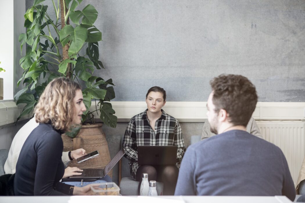 students in common room