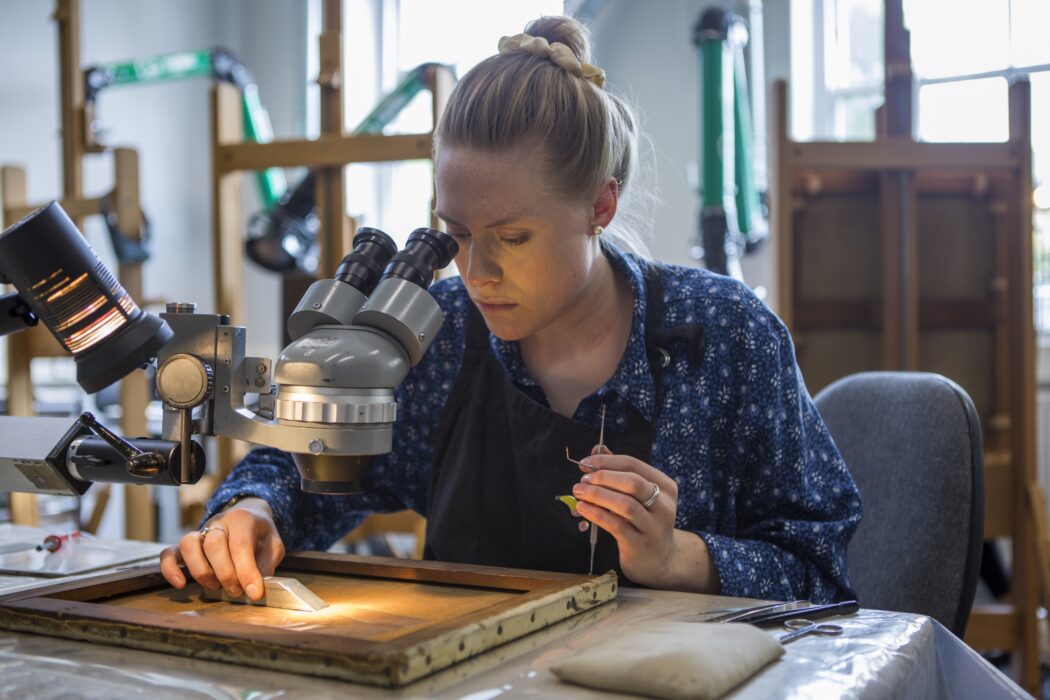 Conservation of easels student