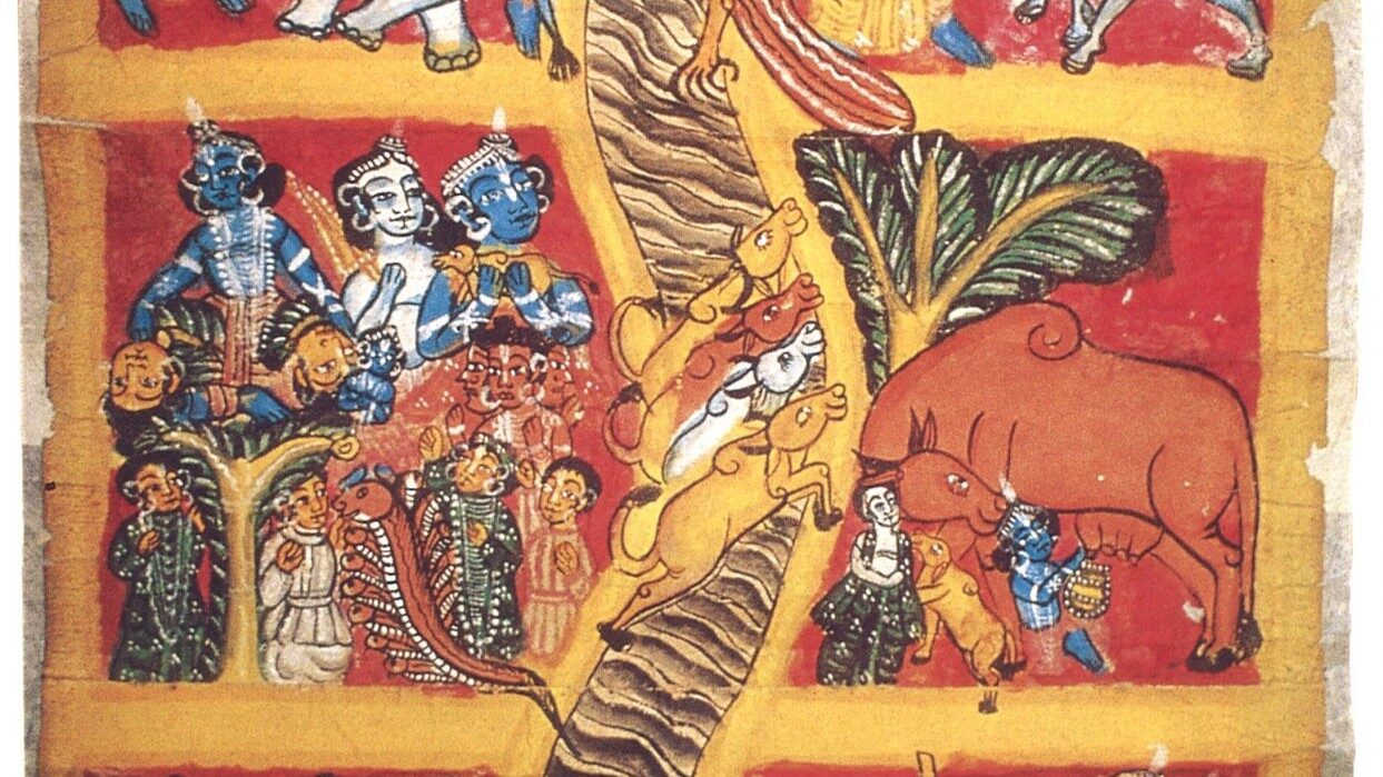 Detail of Krishnalila Scroll