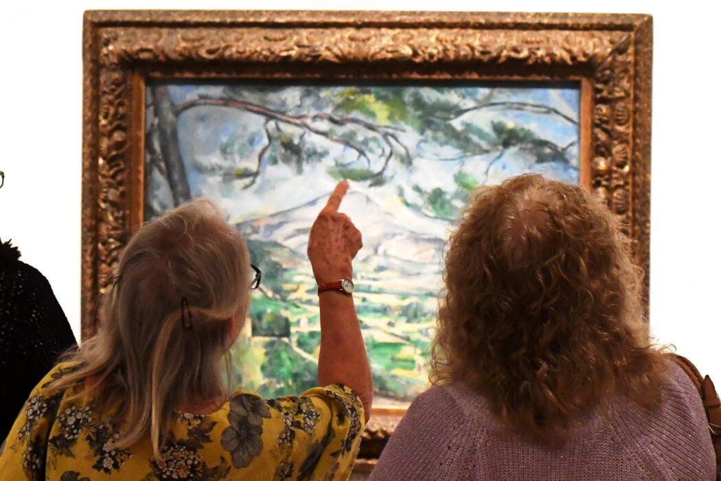 Visitors to Cezanne at The Herbert
