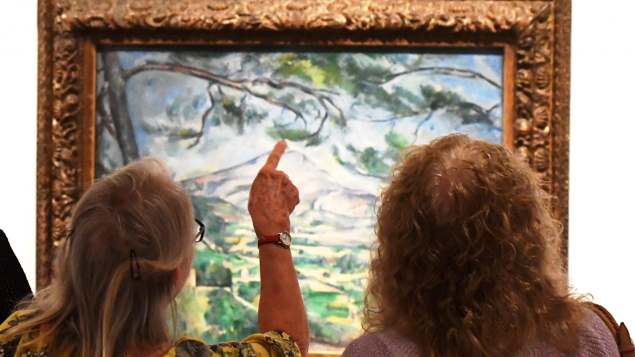 Visitors to Cezanne at The Herbert