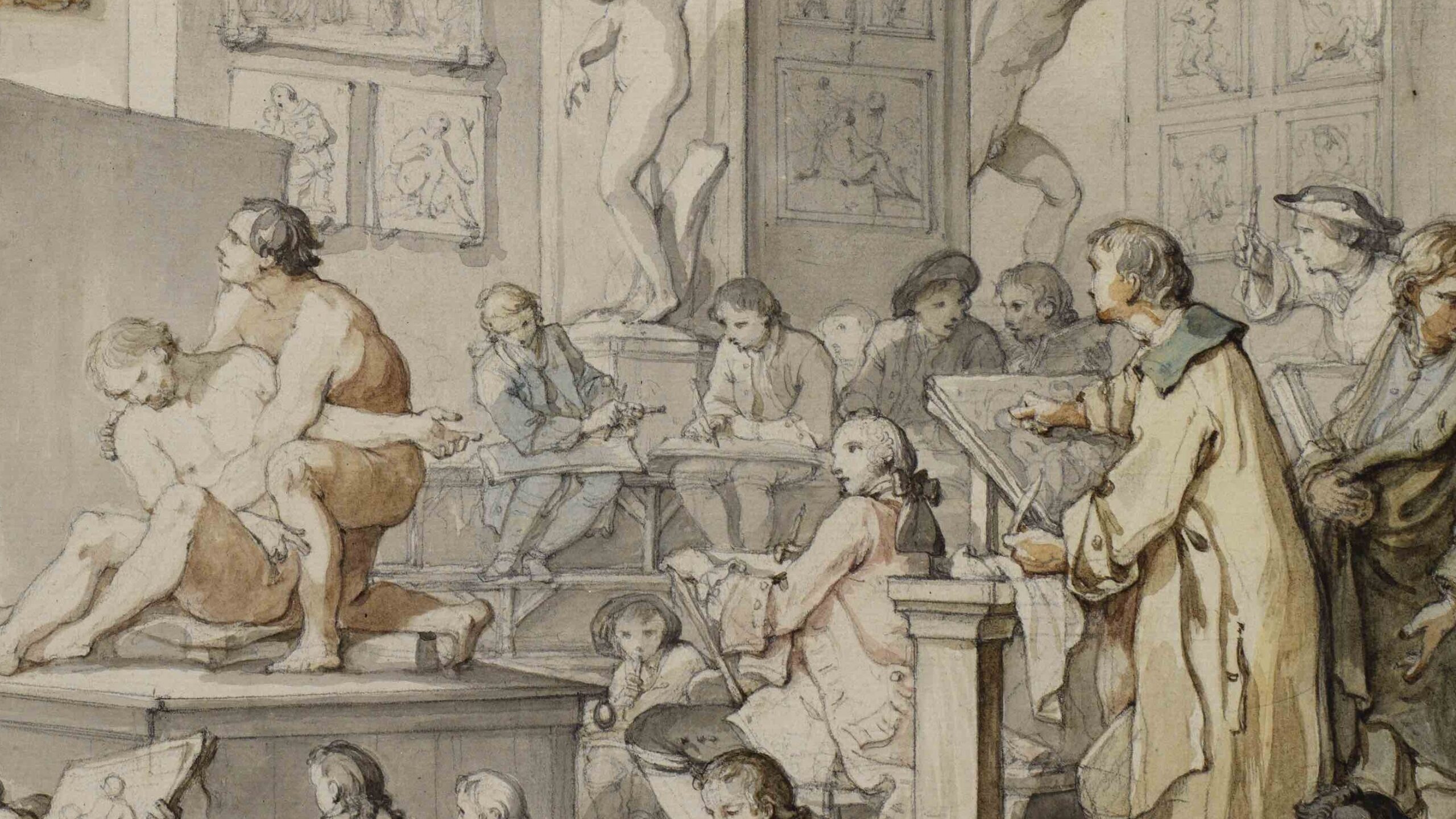 Charles-Joseph Natoire, The Life Class at the French Royal Academy of Painting and Sculpture, 1746