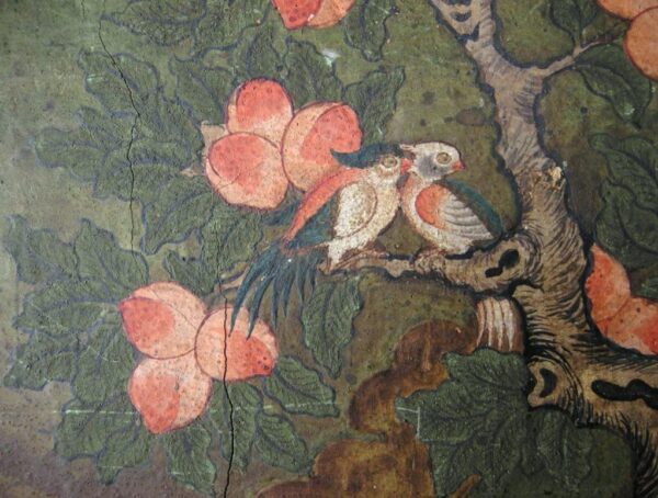Detail from the 17th-century wall painting at Tango Monastery, Thimpu (Bhutan)