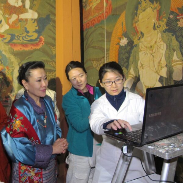 Conservation of wall painting students