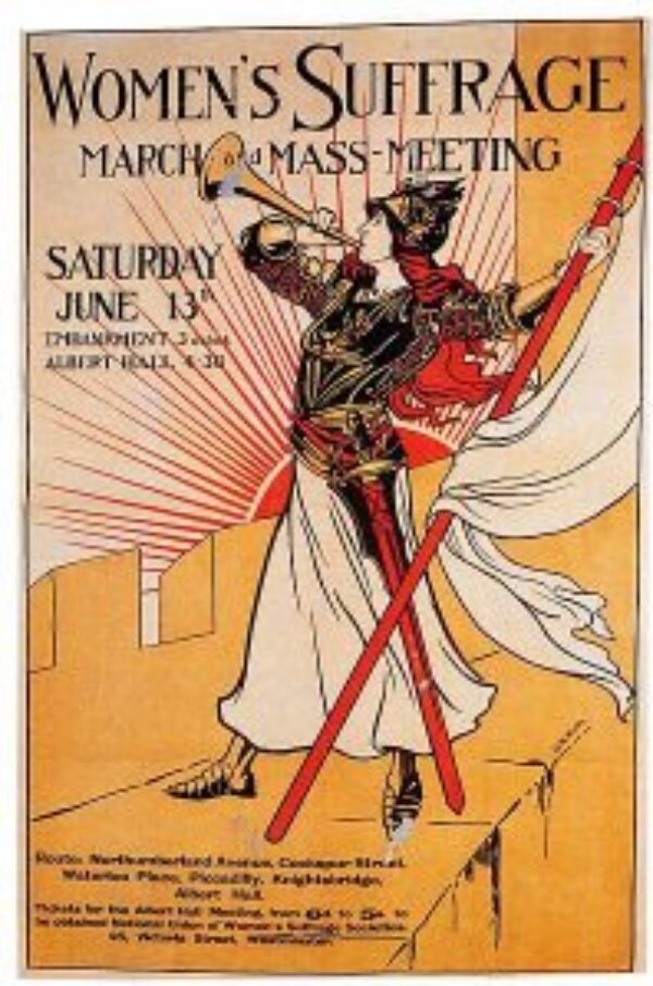 Poster for the suffrage movement