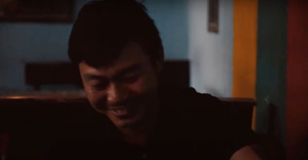 Man laughing