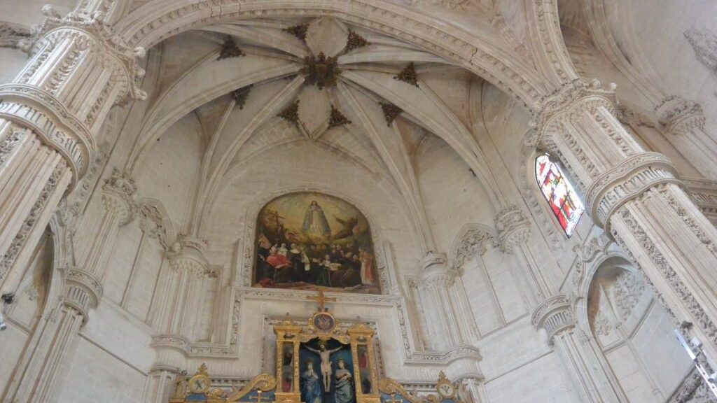 Convent of San Juan de los Reyes, Toledo, detail of the east end (convent established in 1477, church completed ca. 1503).