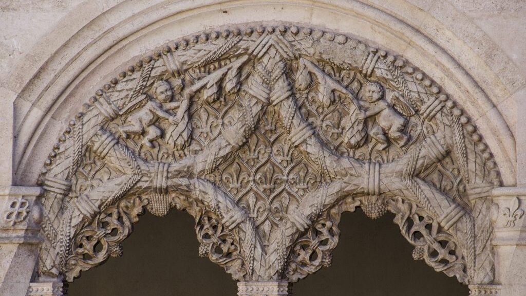 College of San Gregorio, first floor of the main courtyard (detail) (1488–1496).