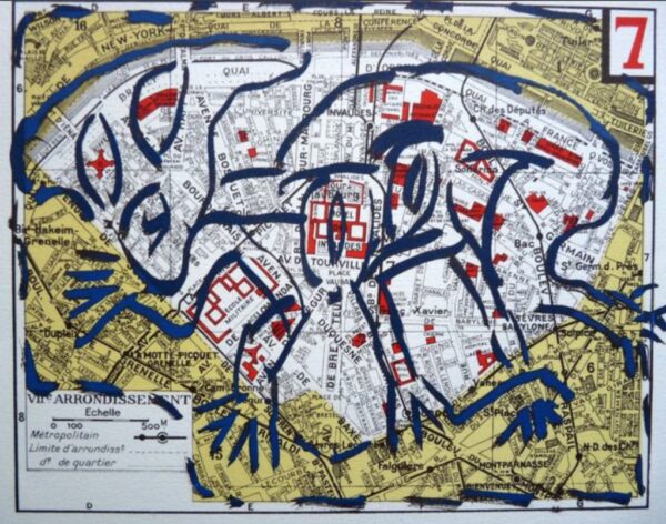 Pierre Alechinsky, Arrondissement no.7, 1983.