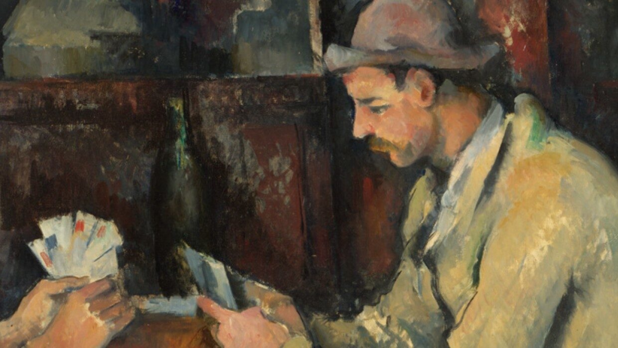 Book Cover for Modernist Games. Cezanne and his Card Players.