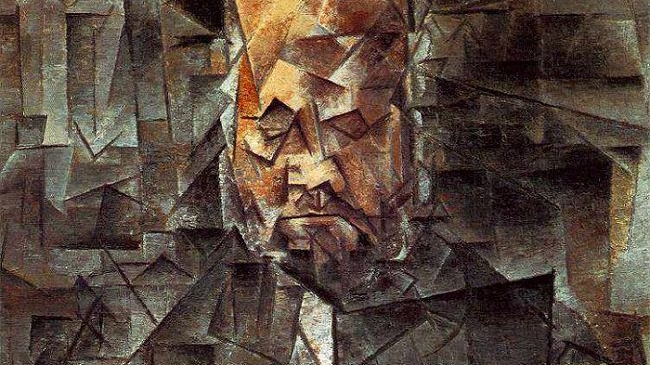 Pablo Picasso, Portrait of Ambroise Vollard, 1910, 92 x 65,5 cm, Pushkin Museum of Fine Art, Moscow (formally collection of Ivan Morozov).