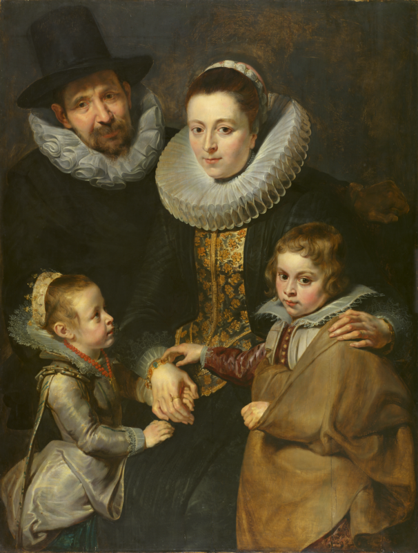 A touching portrait of the family of the artist Jan Brueghel the Elder (1568-1625) by his close friend and collaborator Peter Paul Rubens