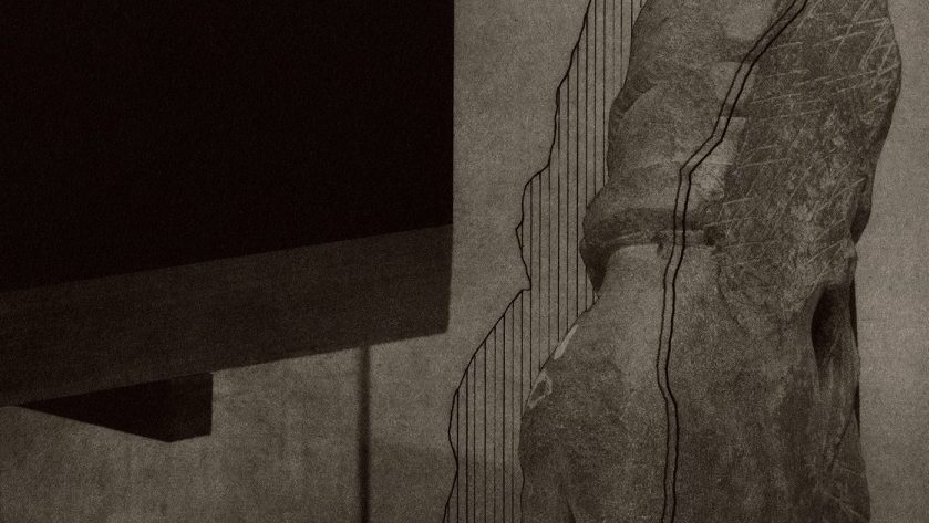 Seher Shah, Argument from Silence (broken limb) (2019), published by the Glasgow Print Studio, printed by Alistair Gow. Photo: Seher Shah in collaboration with Randhir Singh. Courtesy of the artist, Green Art Gallery and Nature Morte.