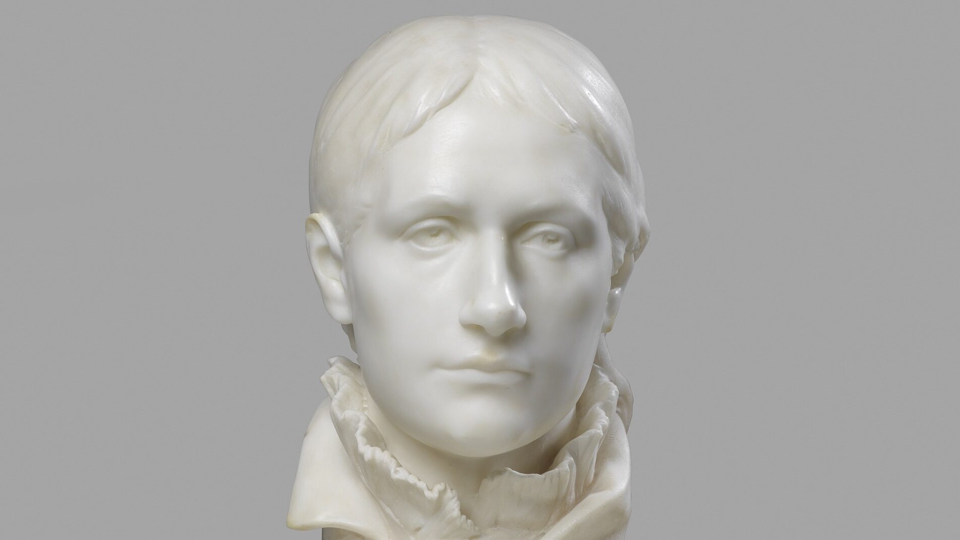 A white bust of Mette, Paul Gauguin’s Danish wife on a plinth