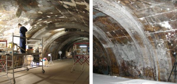The Alessio Erardi vault scheme at Our lady of Victory Church, Valetta (Malta), during conservation