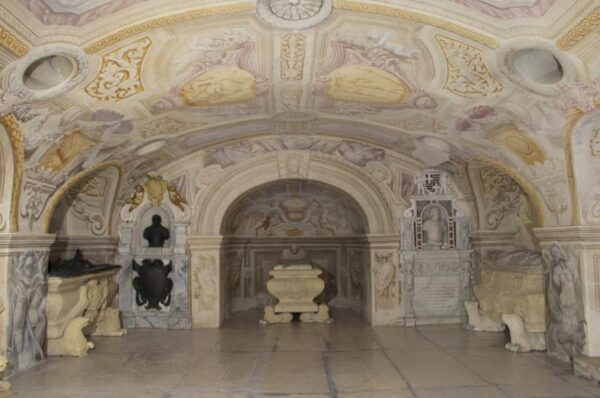 The Grand Masters’ Crypt, St John’s Co-Cathedral, Valletta (Malta) with its 18th century wall paintings, following conservation
