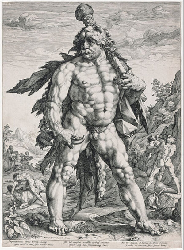 Hendrick Goltzius, The Great Hercules, 1589. Engraving, 21 7/8 x 15 7/8 in. (55.5 cm x 40.4 cm), Harris Brisbane Dick Fund, 1946, © The Metropolitan Museum of Art
