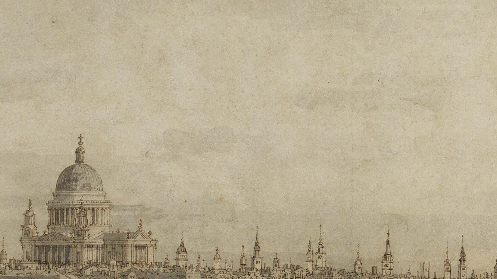 Giovanni Antonio Canaletto (1697 - 1768), View from Somerset Gardens looking towards London Bridge, 1746 - 1755 (circa)