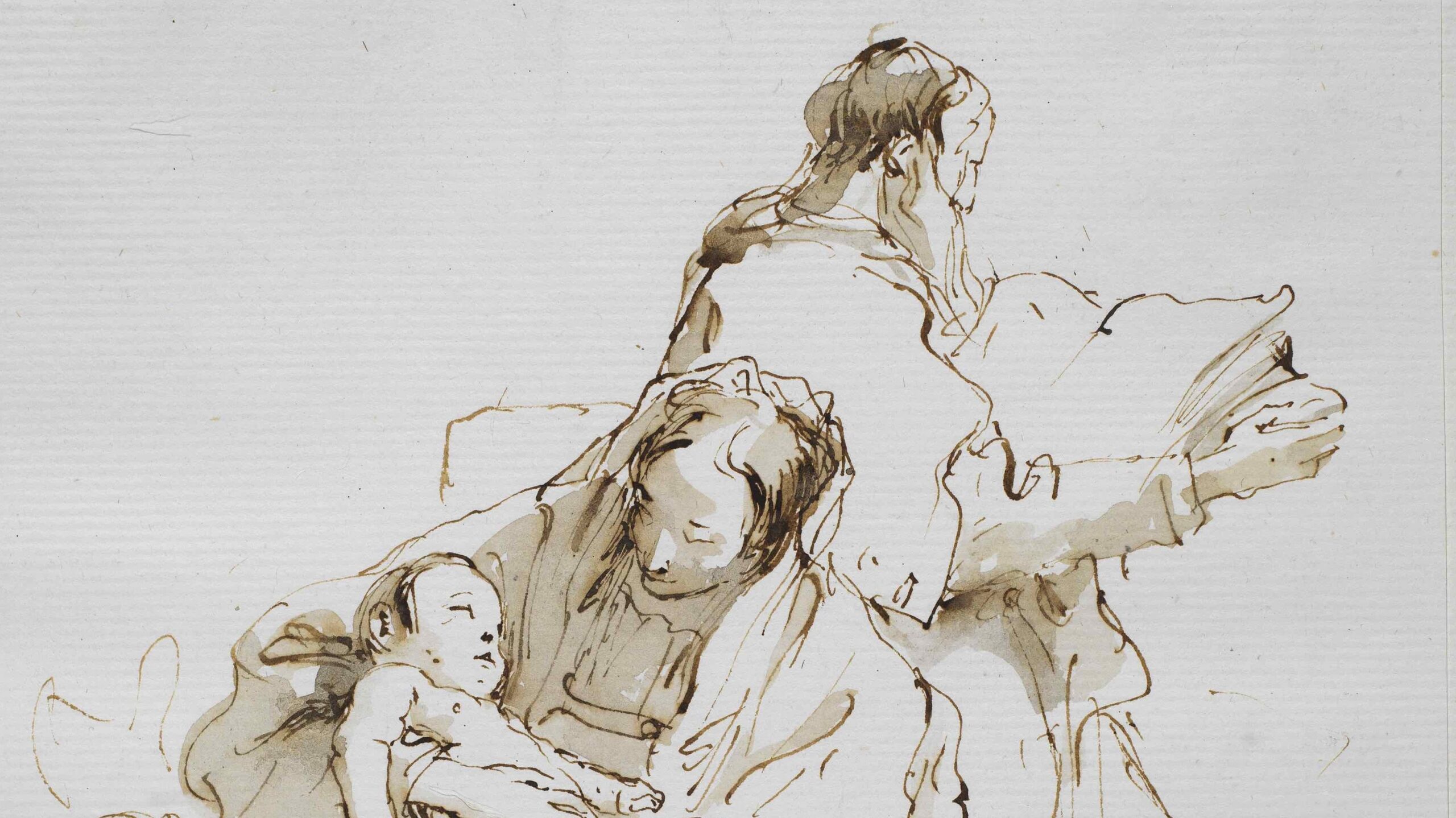 Giovanni Battista Tiepolo, Holy Family with Saint Joseph Reading