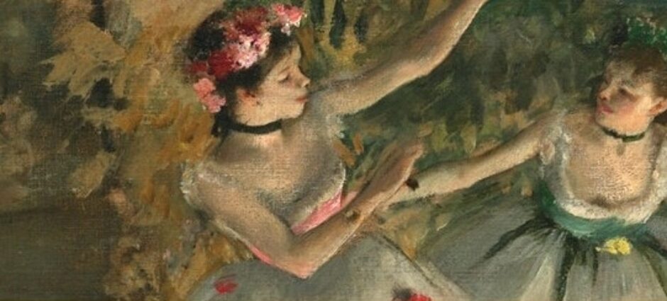 Detail of dancers from a Degas Painting