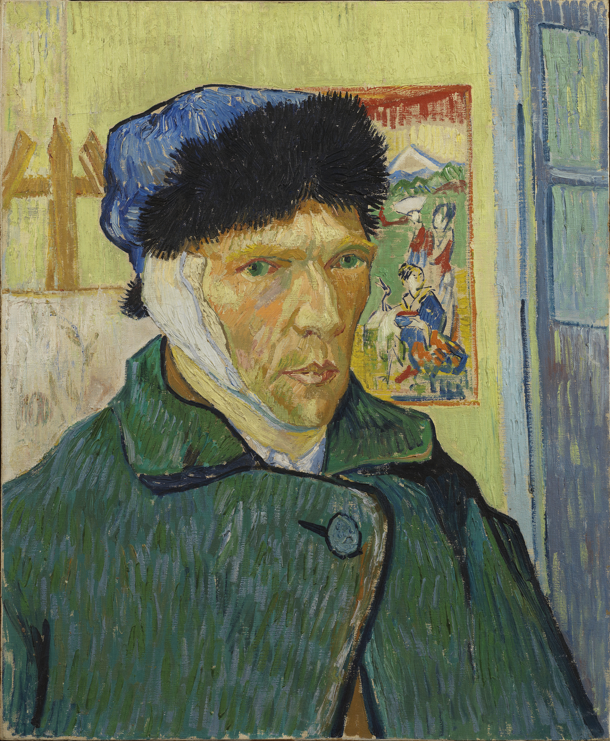 Self-Portrait with Bandaged Ear - The Courtauld