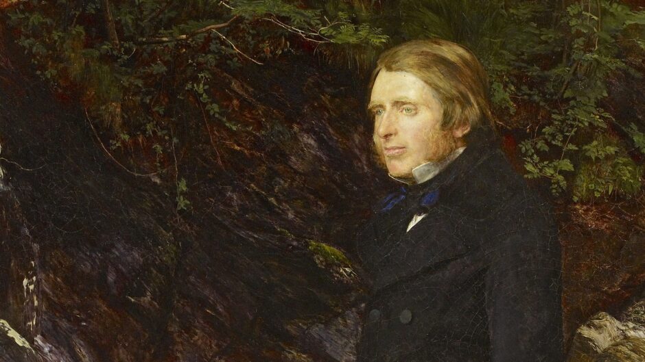 portrait in oil of John Ruskin
