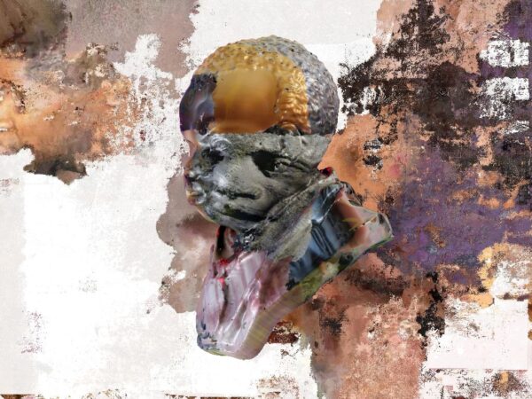 Antonio Roberts, Still from Visually Similar, Bust of a Boy 2019 Digital Video Collage Installation