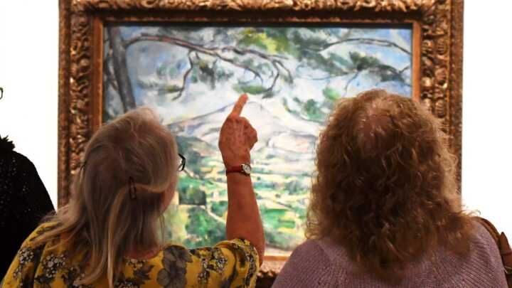 Visitors to Cezanne at The Herbert