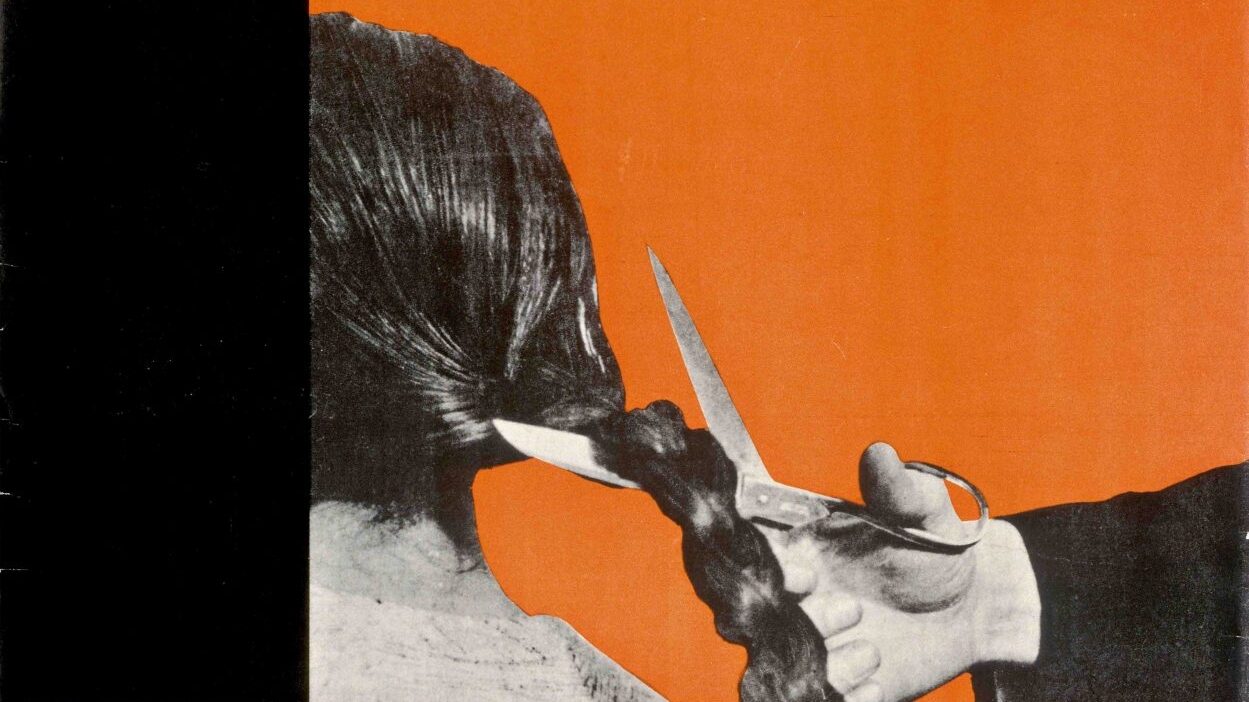 black orange and grey poster