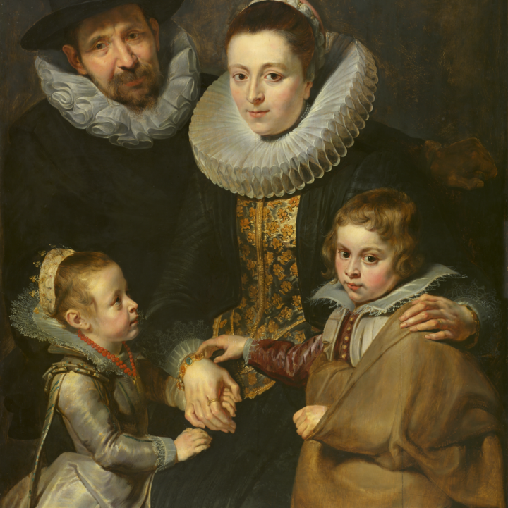A touching portrait of the family of the artist Jan Brueghel the Elder (1568-1625) by his close friend and collaborator Peter Paul Rubens