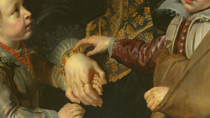 A touching portrait of the family of the artist Jan Brueghel the Elder (1568-1625) by his close friend and collaborator Peter Paul Rubens