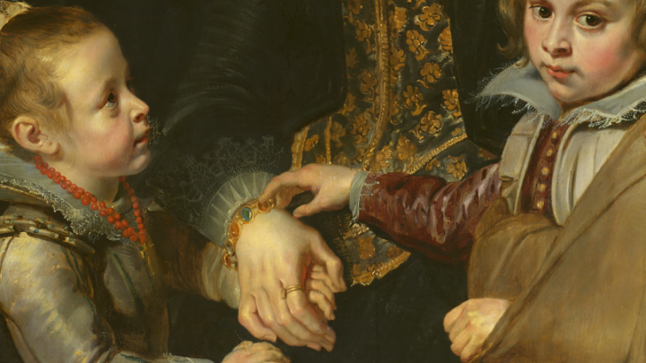 A touching portrait of the family of the artist Jan Brueghel the Elder (1568-1625) by his close friend and collaborator Peter Paul Rubens