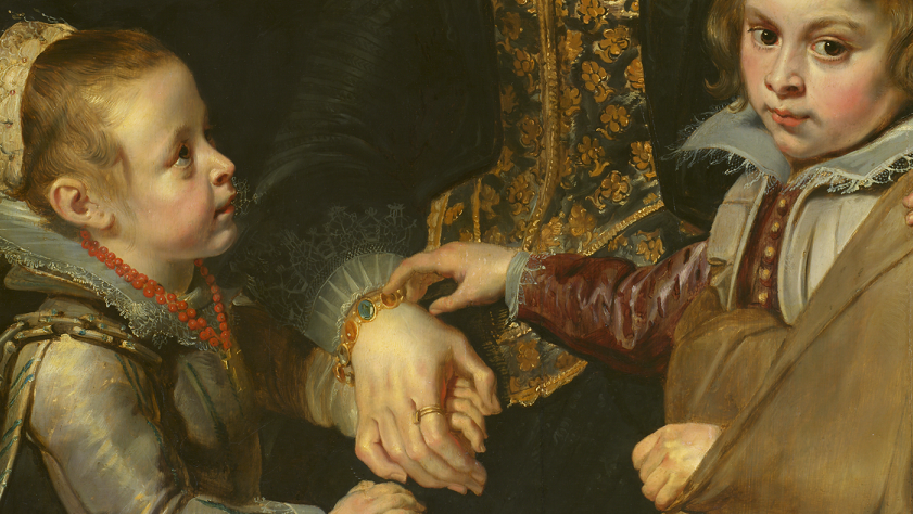 A touching portrait of the family of the artist Jan Brueghel the Elder (1568-1625) by his close friend and collaborator Peter Paul Rubens