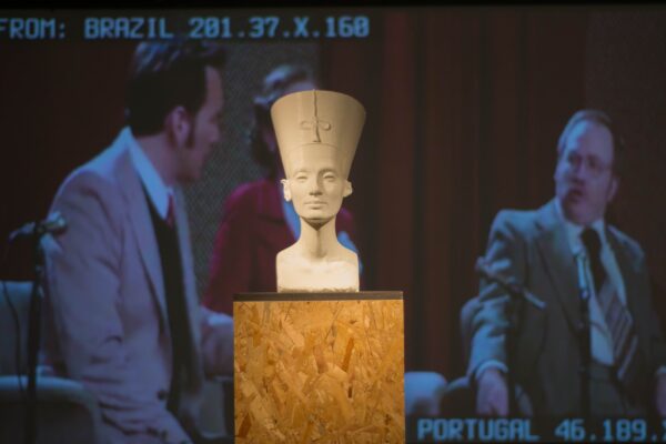 Photo of 3D model of Bust of Nefertiti from No Copyright Infringement Intended 2017