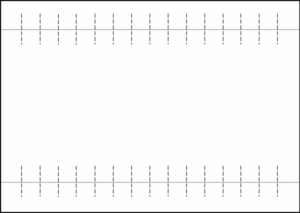 diagram showing to cut paper across each edge