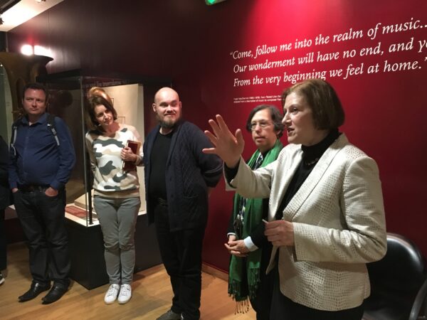 a curators tour in progress at The Horniman Museum