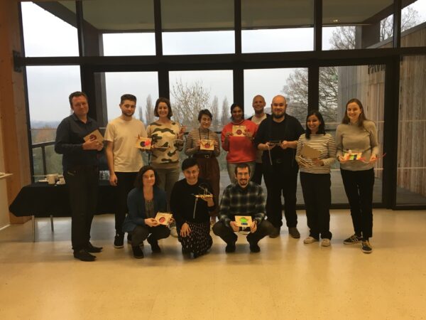 a group photo from a workshop on sound at the Horniman Museum
