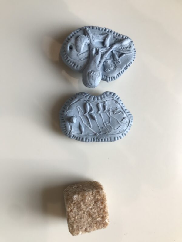 blue tack modelling as part of a sketching workshop
