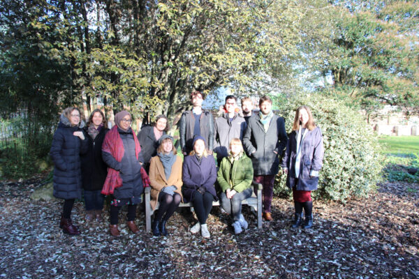 Group photo of students in Lambeth Palace Gardens