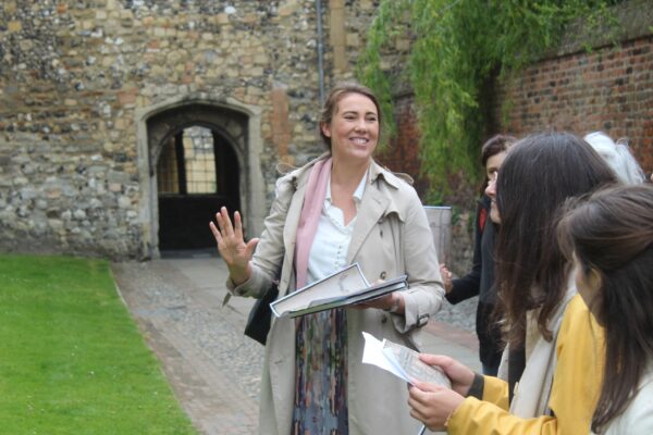 a group visit to Canterbury Cathedral led by Dr Emily Guerry