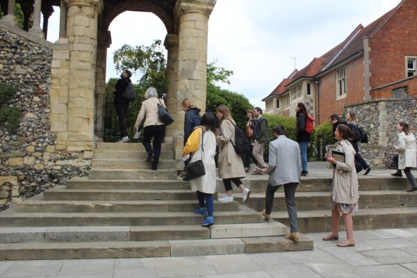 a group visit to Canterbury Cathedral led by Dr Emily Guerry