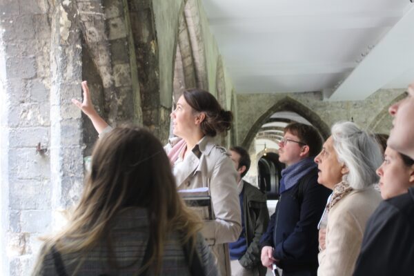 a group visit to Canterbury Cathedral led by Dr Emily Guerry