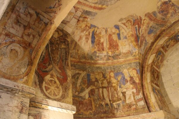 Canterbury Cathedral interior painted ceiling