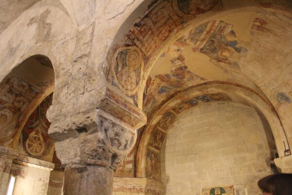Canterbury Cathedral interior painted ceiling