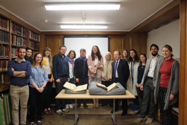 a group visit to Canterbury Cathedral Library