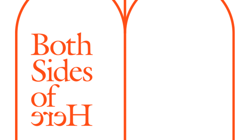 Both Sides of Here exhibition logo